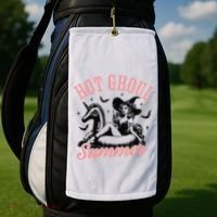 Funny Halloween Hot Ghoul Summer Summerween Golf Towel thumb 2