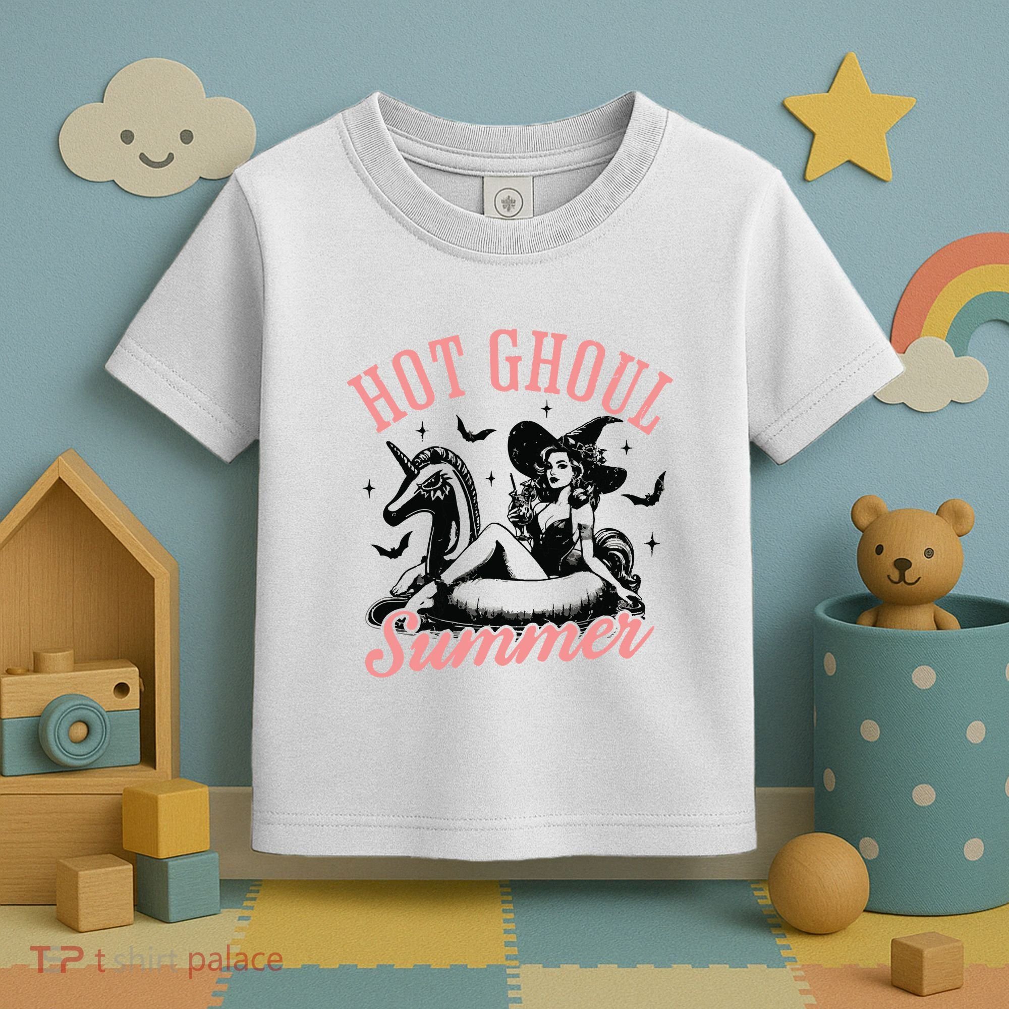 Funny Halloween Hot Ghoul Summer Summerween Toddler T-Shirt