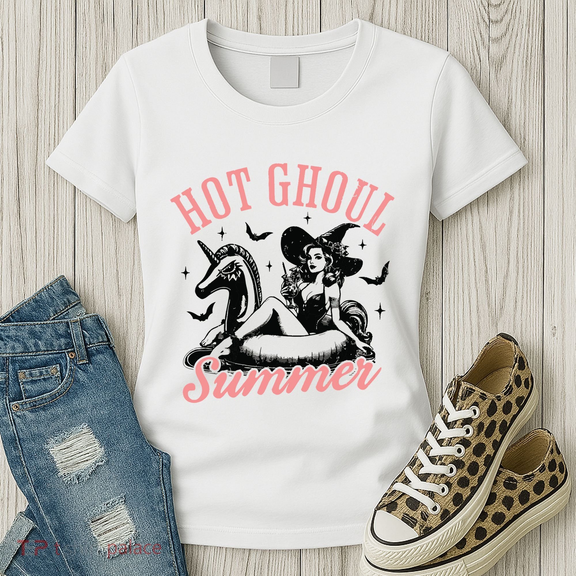 Funny Halloween Hot Ghoul Summer Summerween Women's T-Shirt