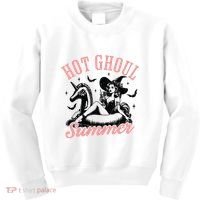 Funny Halloween Hot Ghoul Summer Summerween Kids Sweatshirt thumb 0