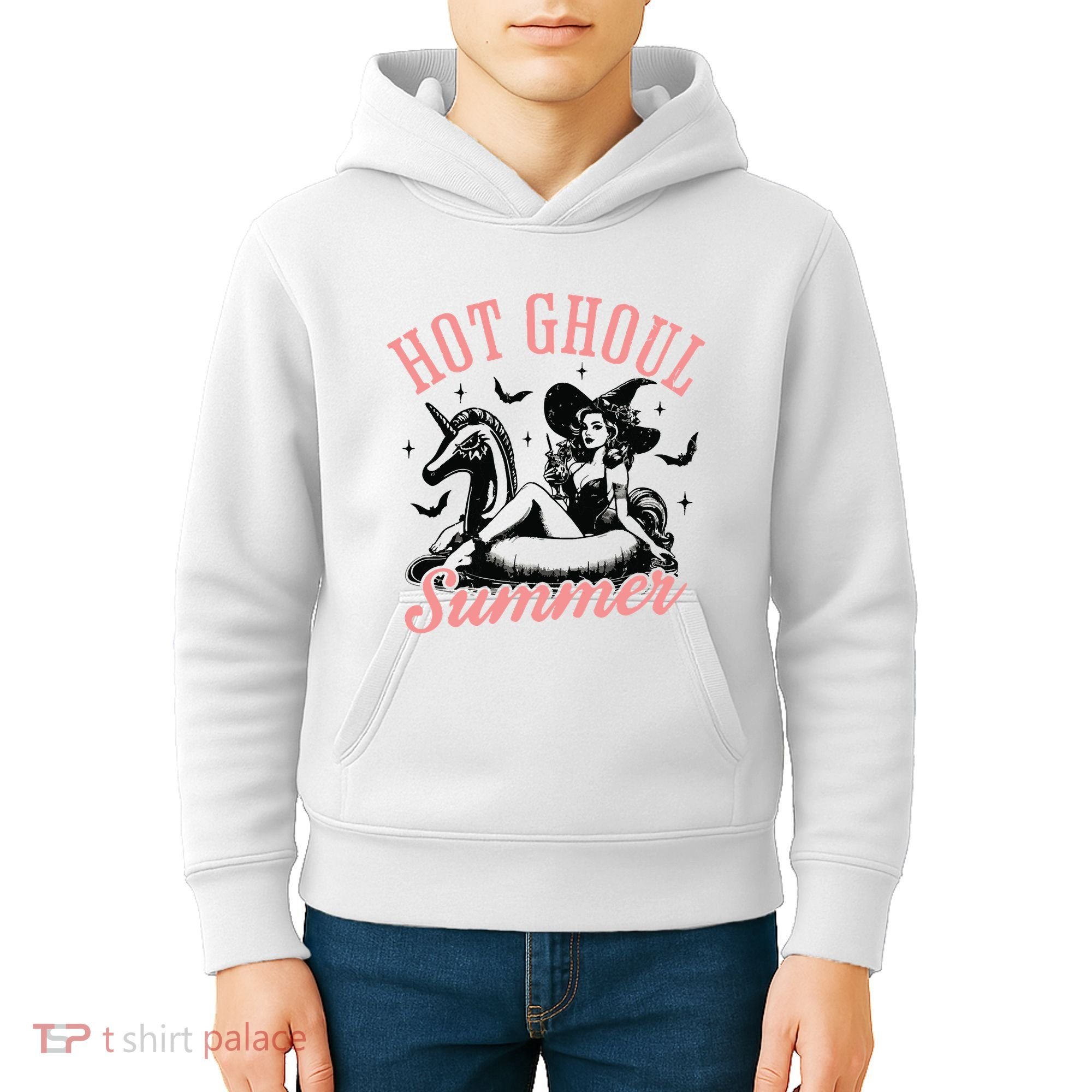 Funny Halloween Hot Ghoul Summer Summerween Kids Hoodie