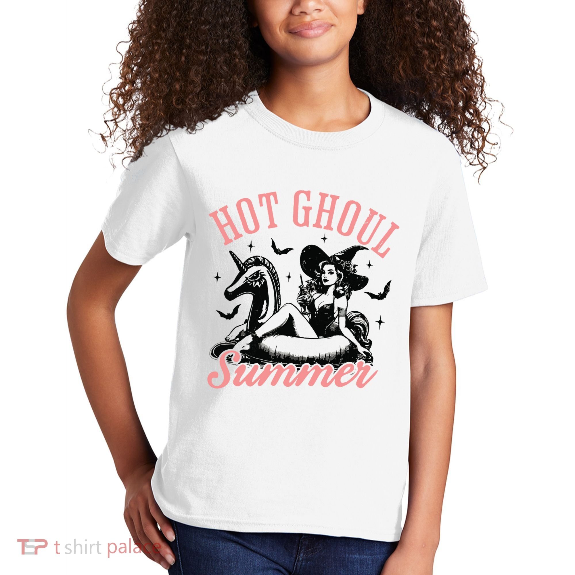 Funny Halloween Hot Ghoul Summer Summerween Kids T-Shirt
