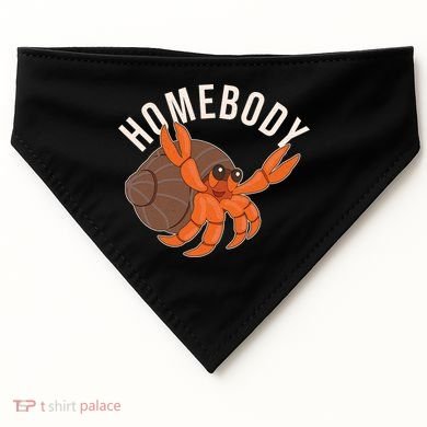 Funny Homebody Hermit Crab USA-Made Doggie Bandana