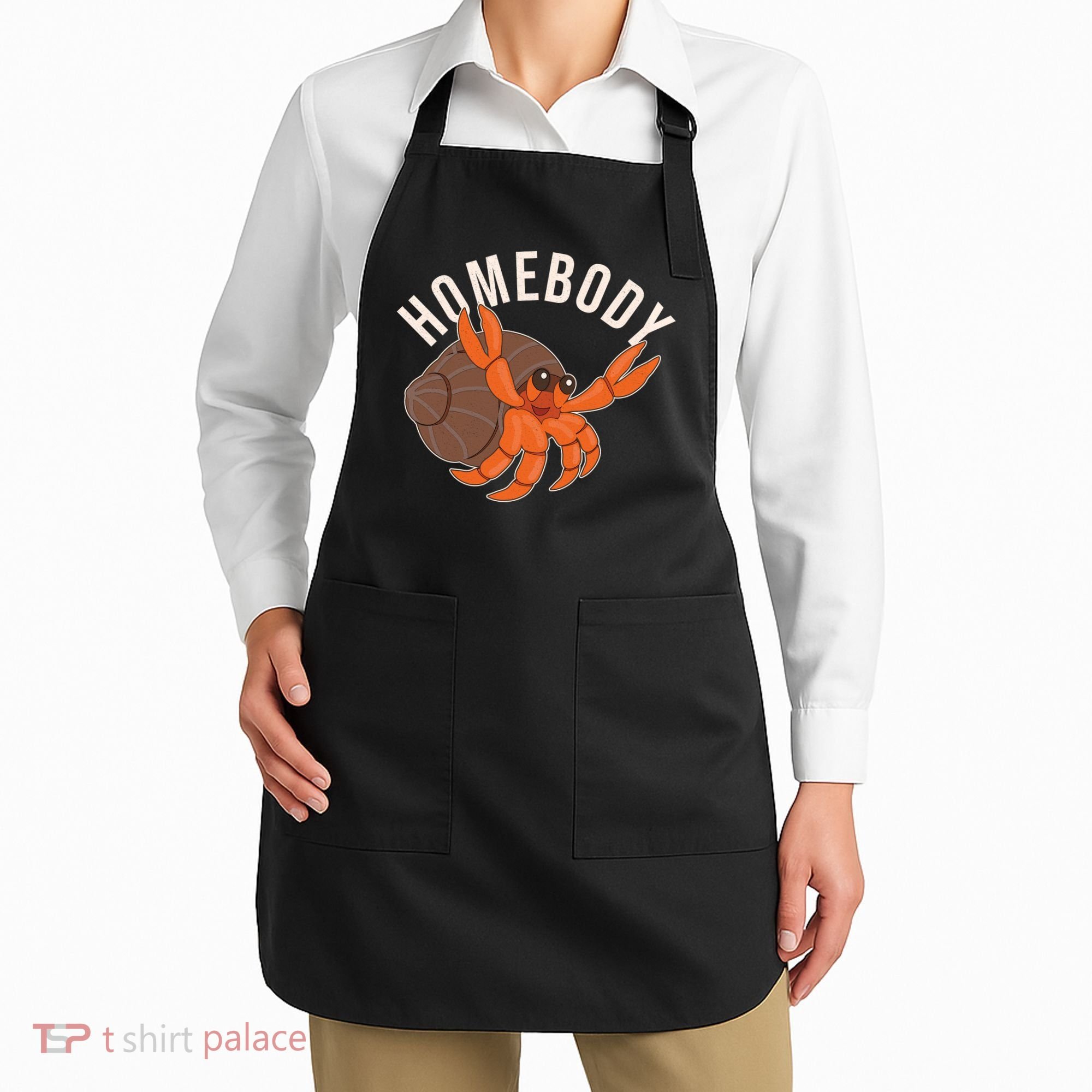 Funny Homebody Hermit Crab Apron