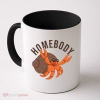 Funny Homebody Hermit Crab Coffee Mug thumb 0