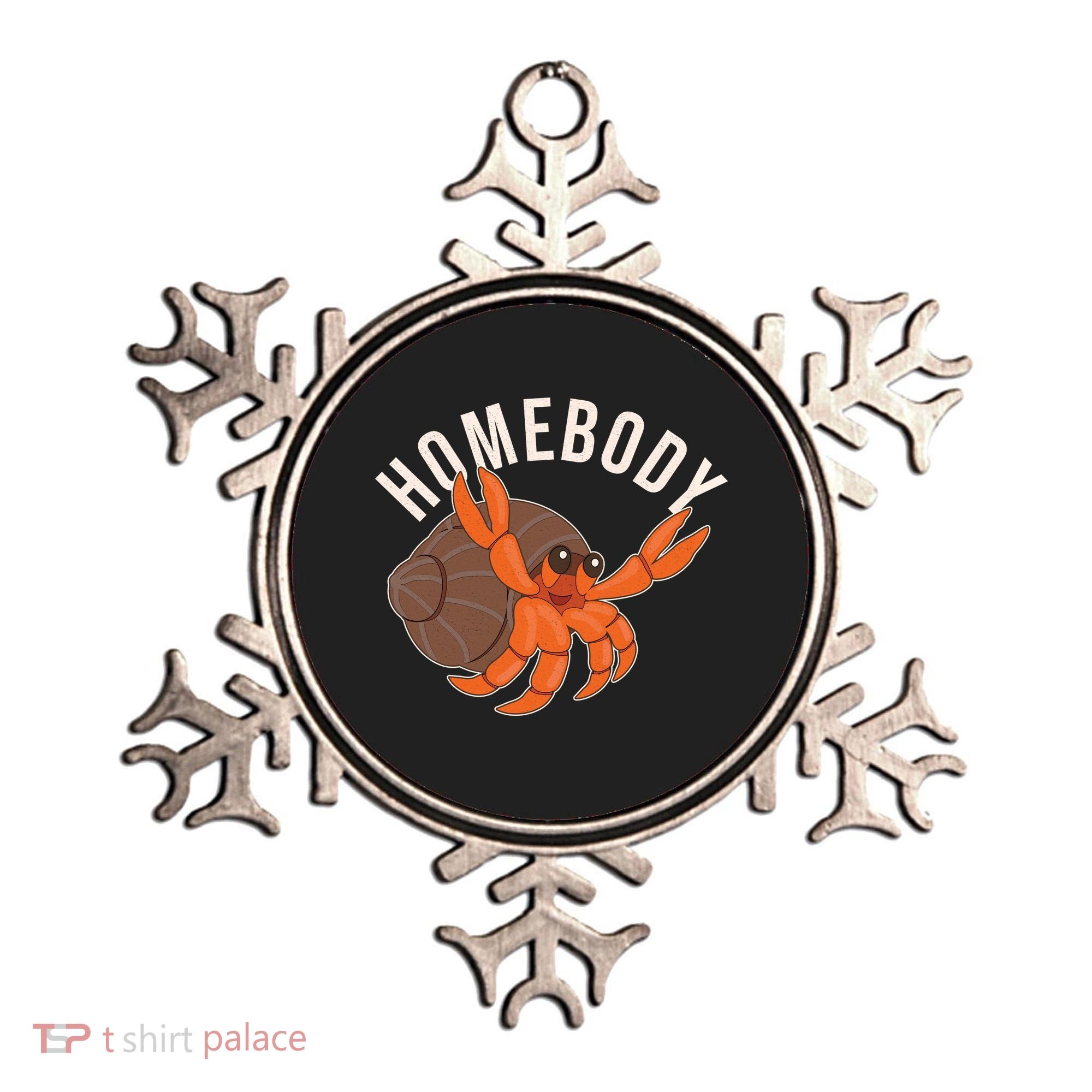 Funny Homebody Hermit Crab Ornament
