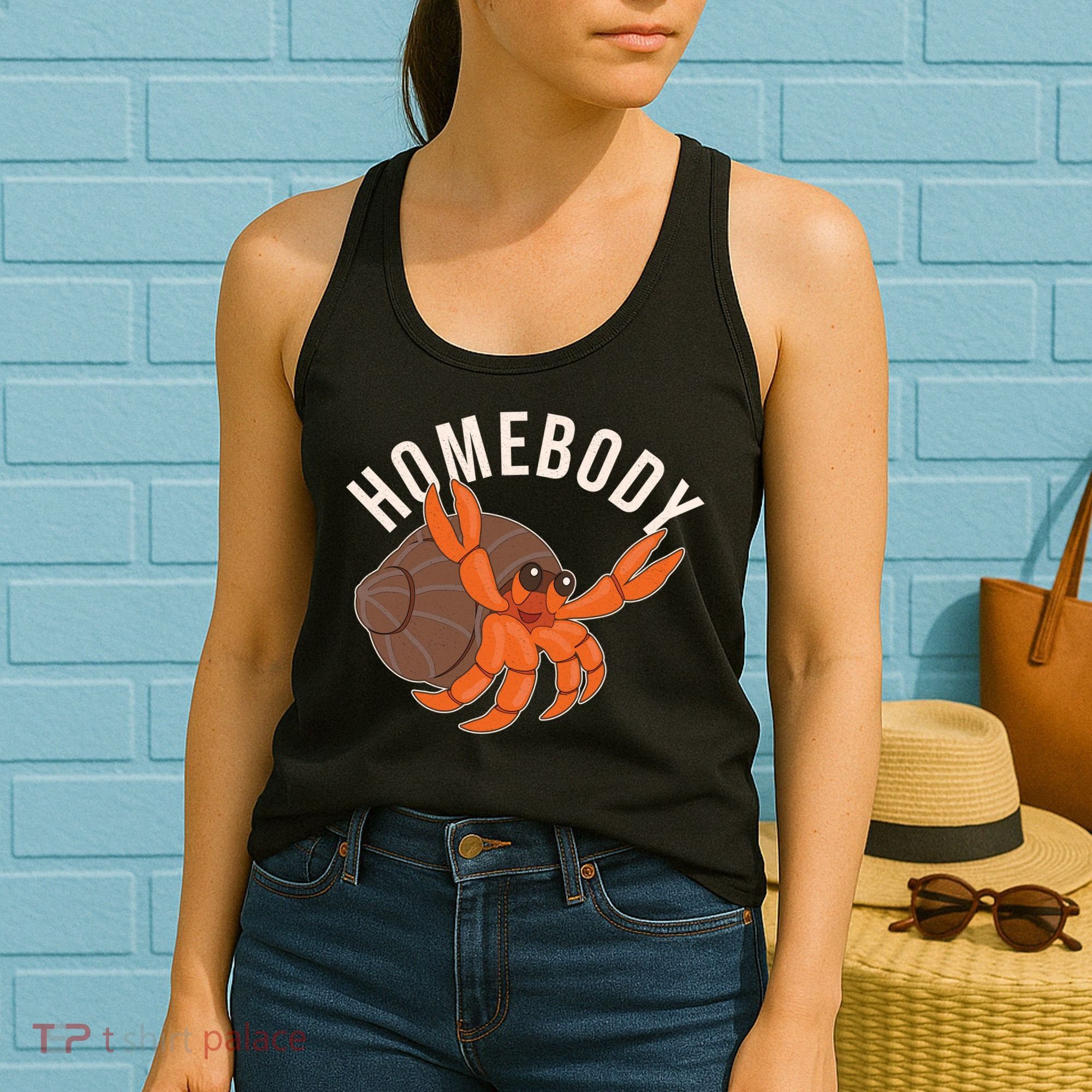 Funny Homebody Hermit Crab Women's Tank Top