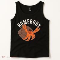Funny Homebody Hermit Crab Tank Top thumb 2