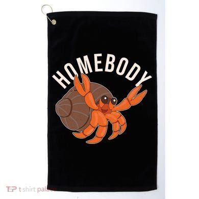 Funny Homebody Hermit Crab Golf Towel
