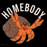 Funny Homebody Hermit Crab Women's T-Shirt thumb 6