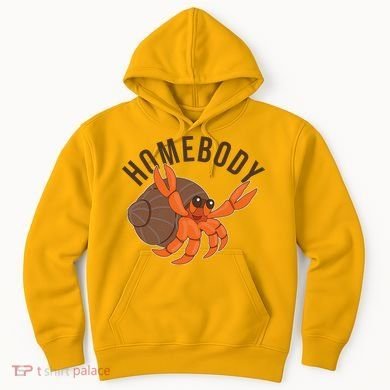 Funny Homebody Hermit Crab Hoodie
