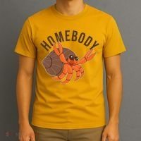 Funny Homebody Hermit Crab T-Shirt thumb 3