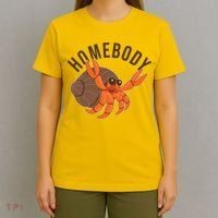 Funny Homebody Hermit Crab T-Shirt thumb 4