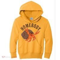 Funny Homebody Hermit Crab Kids Hoodie thumb 0