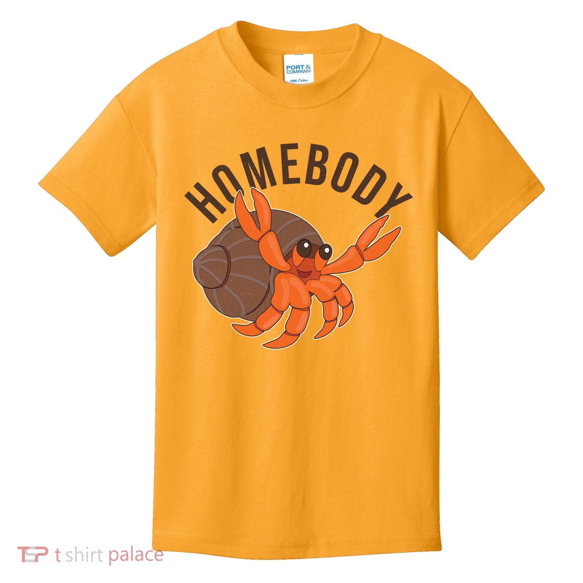 Funny Homebody Hermit Crab Kids T-Shirt