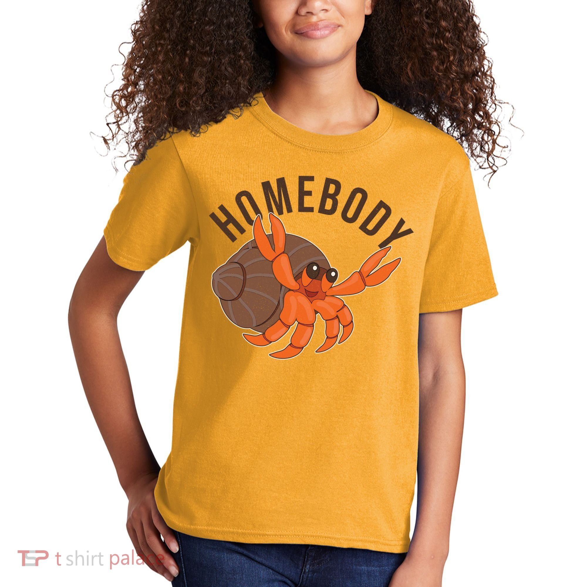 Funny Homebody Hermit Crab Kids T-Shirt