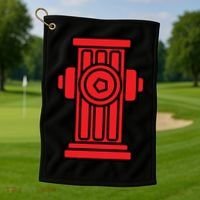 Fire Hydrant Halloween Costume Easy Simple Costumes Gift Golf Towel thumb 1