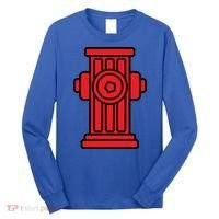 Fire Hydrant Halloween Costume Easy Simple Costumes Gift Long Sleeve Shirt thumb 0