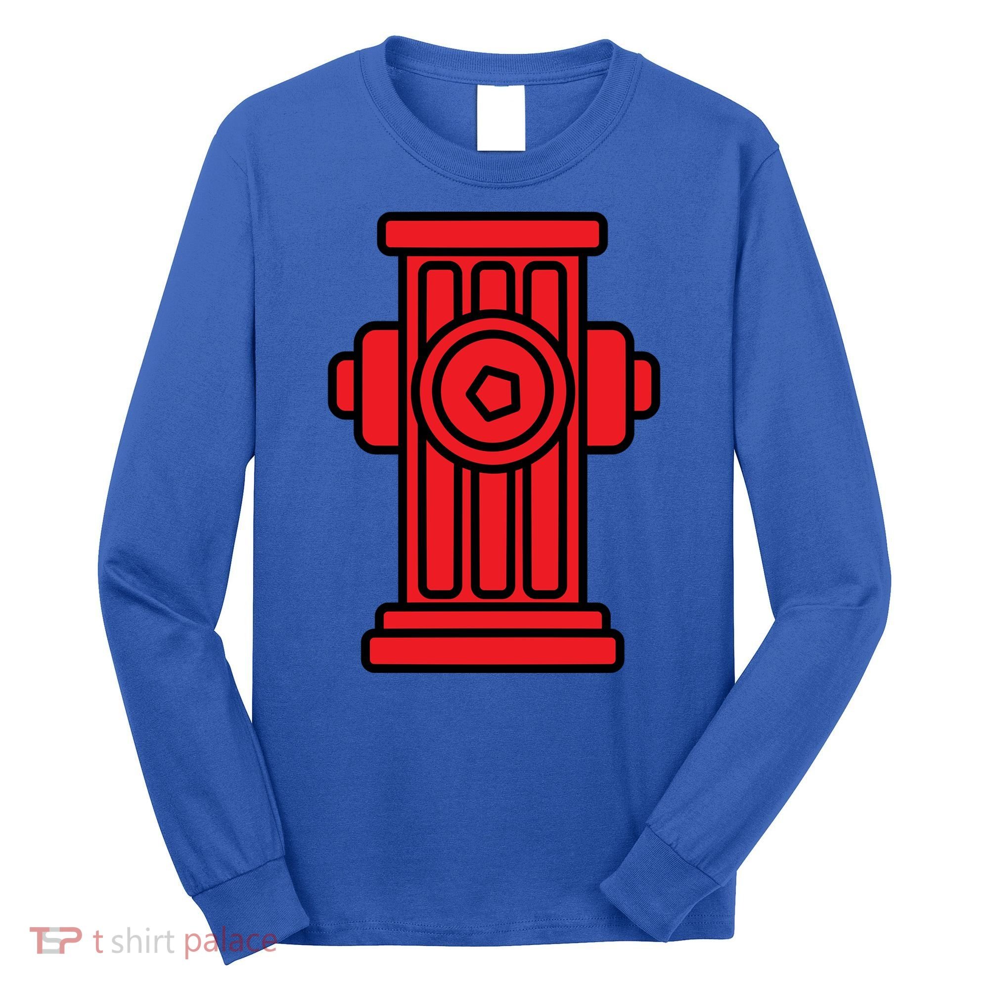 Fire Hydrant Halloween Costume Easy Simple Costumes Gift Long Sleeve Shirt