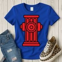 Fire Hydrant Halloween Costume Easy Simple Costumes Gift Women's T-Shirt thumb 3