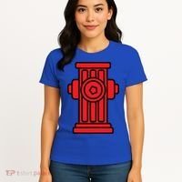 Fire Hydrant Halloween Costume Easy Simple Costumes Gift Women's T-Shirt thumb 4