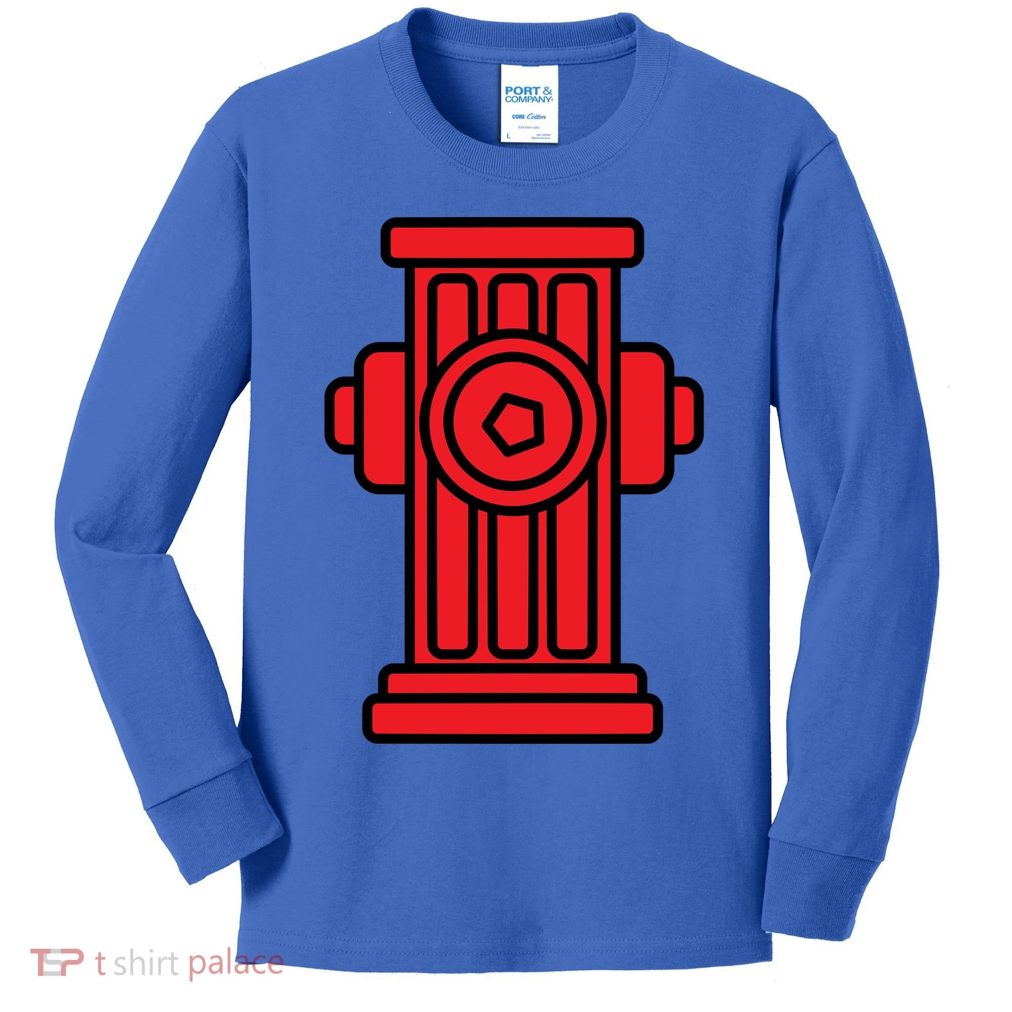 Fire Hydrant Halloween Costume Easy Simple Costumes Gift Kids Long Sleeve Shirt