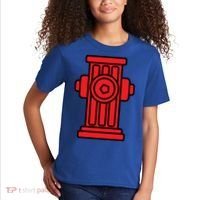 Fire Hydrant Halloween Costume Easy Simple Costumes Gift Kids T-Shirt thumb 2