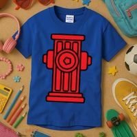 Fire Hydrant Halloween Costume Easy Simple Costumes Gift Kids T-Shirt thumb 3