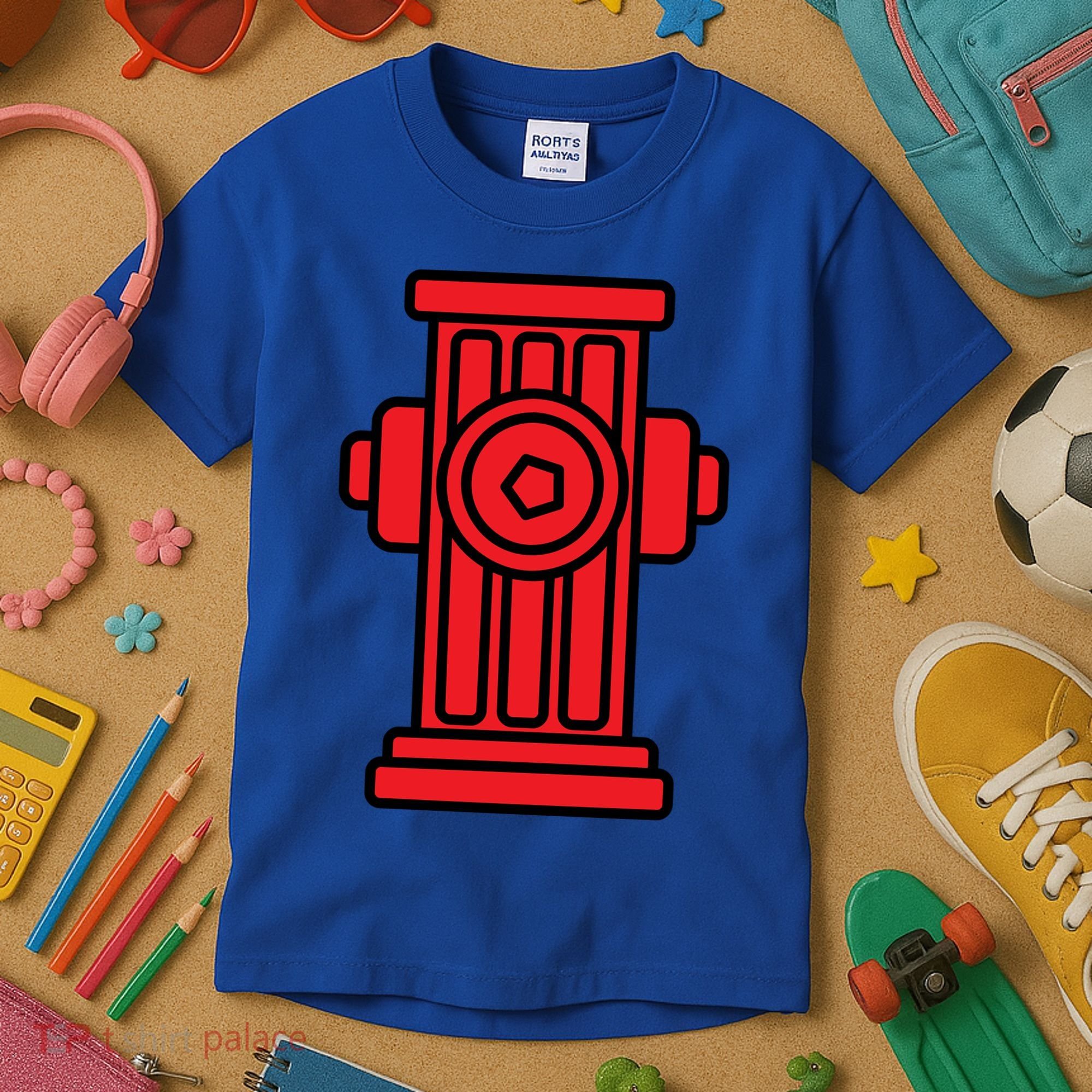 Fire Hydrant Halloween Costume Easy Simple Costumes Gift Kids T-Shirt