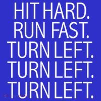 Funny Hit Hard Run Fast Turn Left Baseball Pitcher Gift Tumbler thumb 3
