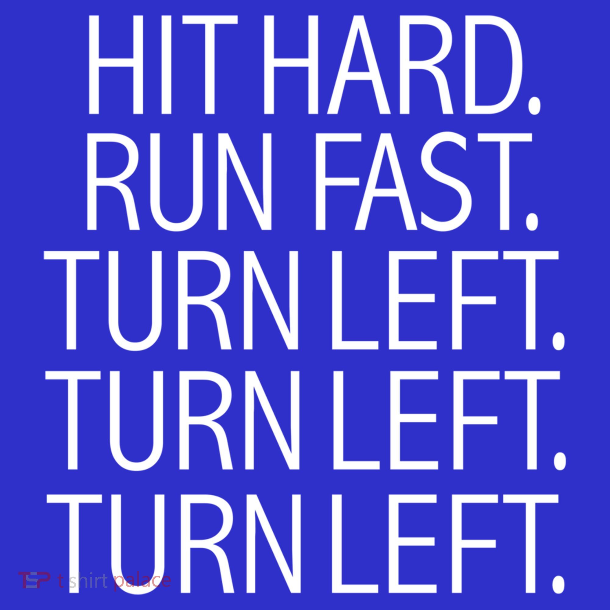 Funny Hit Hard Run Fast Turn Left Baseball Pitcher Gift Toddler T-Shirt