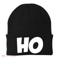 Funny Ho Ho Ho Christmas Matching Holidays Xmas Gift Beanie thumb 0