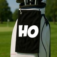 Funny Ho Ho Ho Christmas Matching Holidays Xmas Gift Golf Towel thumb 2