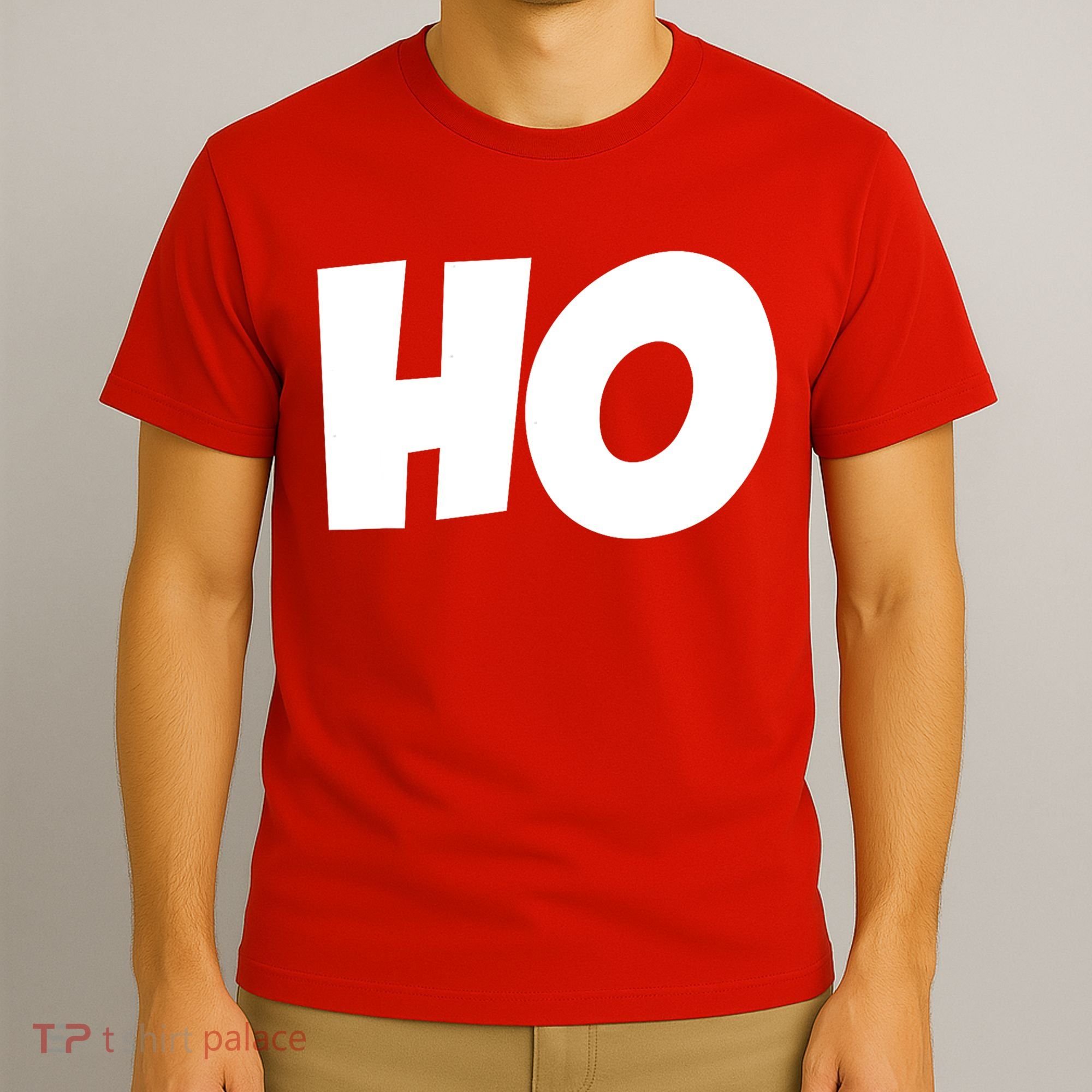 Funny Ho Ho Ho Christmas Matching Holidays Xmas Gift T-Shirt