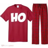 Funny Ho Ho Ho Christmas Matching Holidays Xmas Gift Pajama Set thumb 0