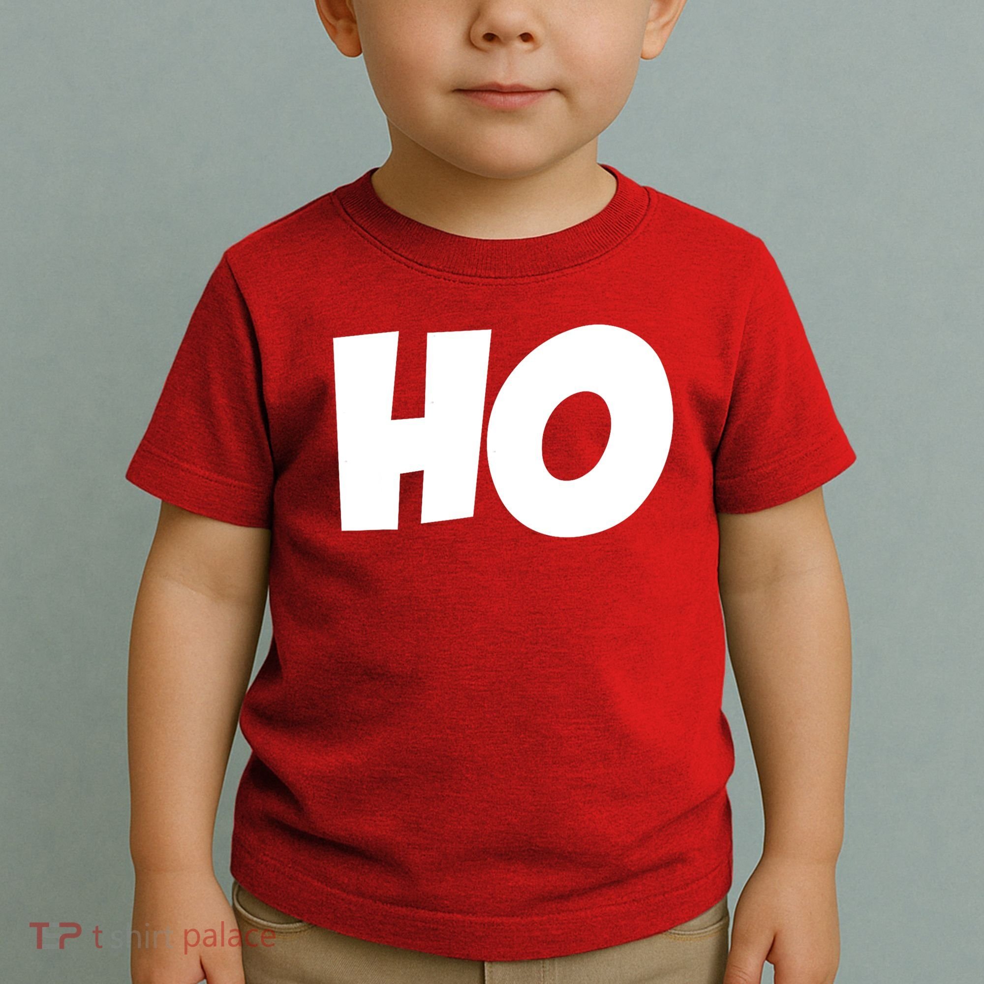 Funny Ho Ho Ho Christmas Matching Holidays Xmas Gift Toddler T-Shirt