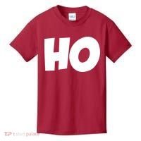 Funny Ho Ho Ho Christmas Matching Holidays Xmas Gift Kids T-Shirt thumb 0