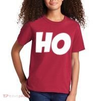 Funny Ho Ho Ho Christmas Matching Holidays Xmas Gift Kids T-Shirt thumb 2