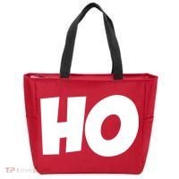 Funny Ho Ho Ho Christmas Matching Holidays Xmas Gift Tote Bag thumb 0