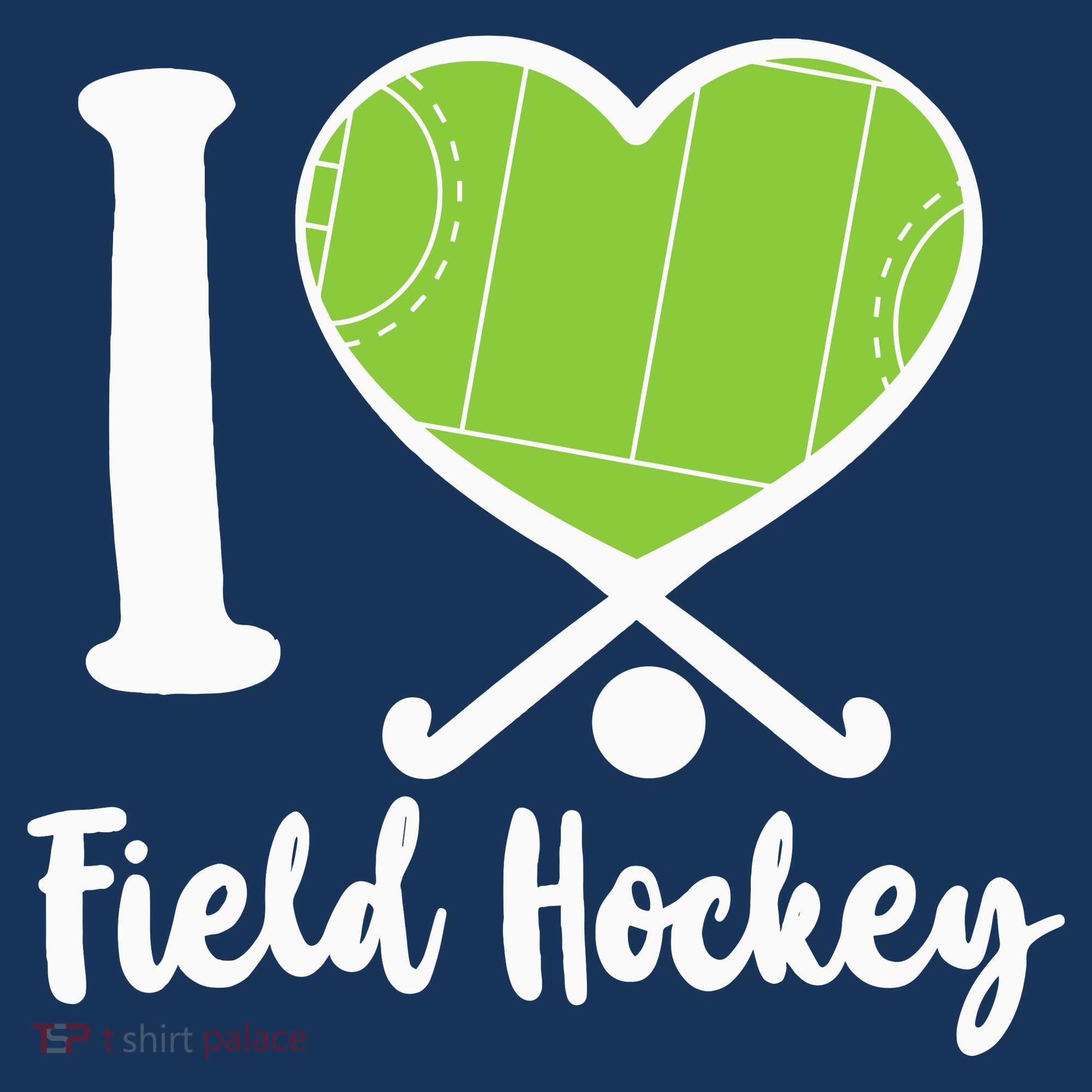 Field Hockey Heart I Love Field Hockey Women's Hoodie