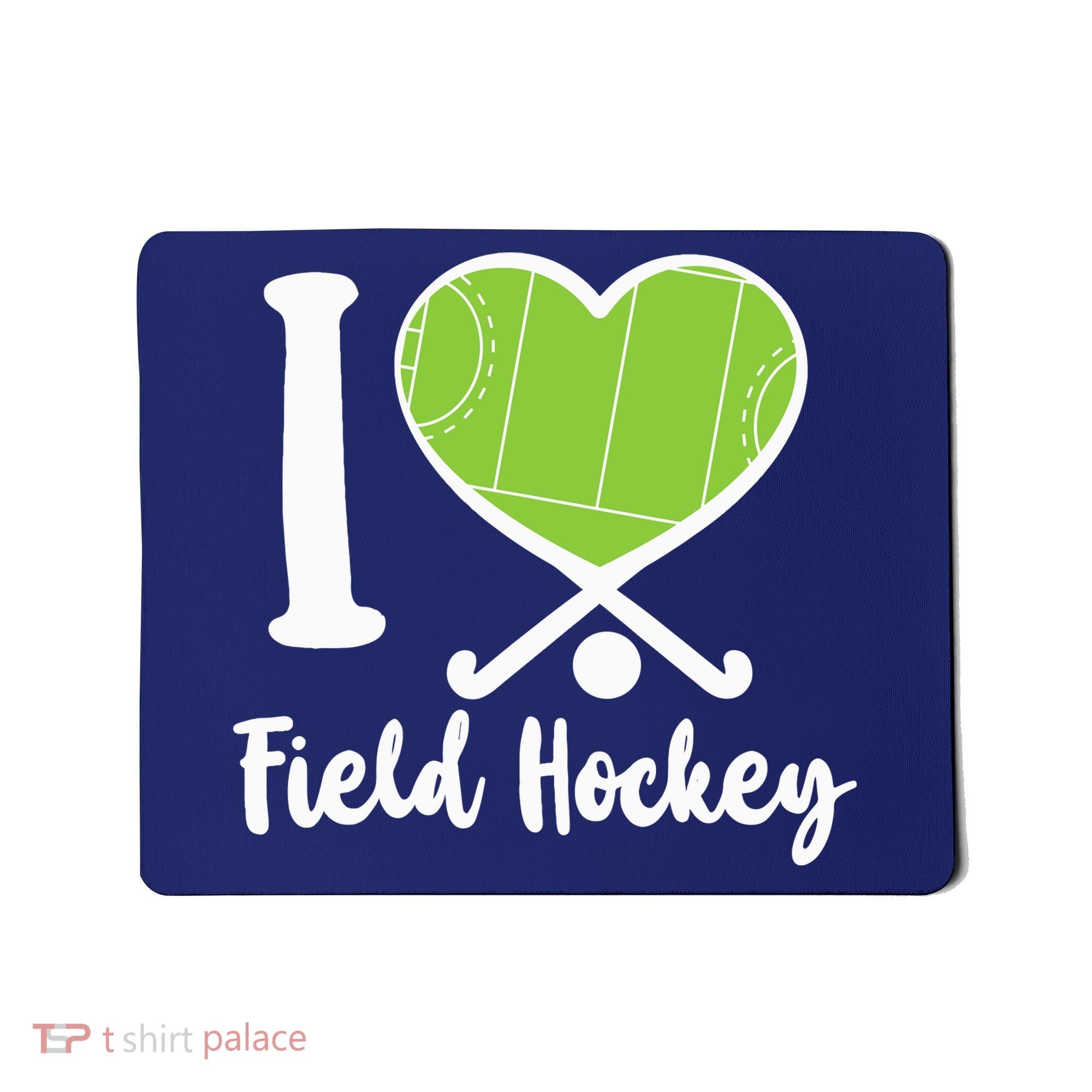 Field Hockey Heart I Love Field Hockey Mousepad