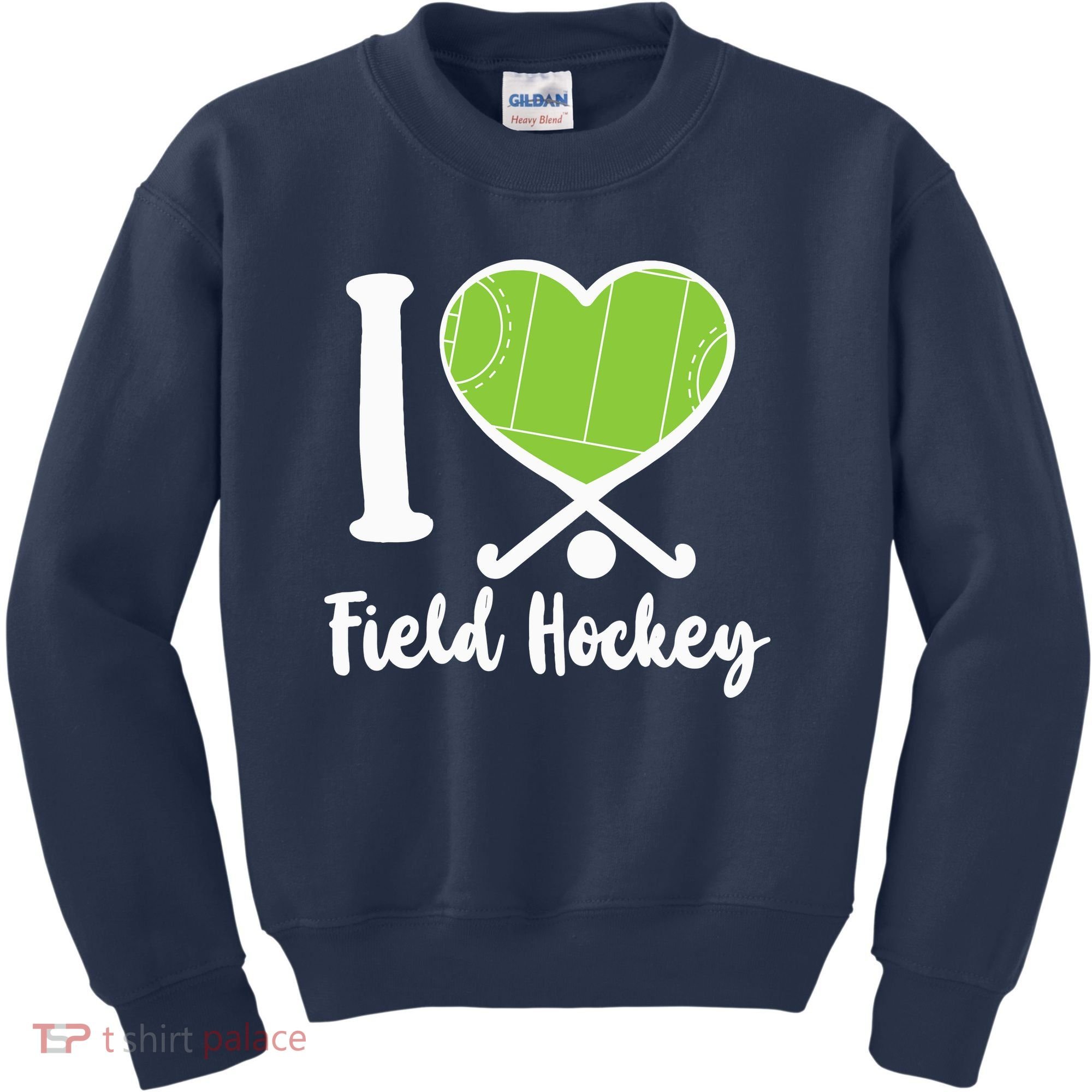 Field Hockey Heart I Love Field Hockey Kids Sweatshirt