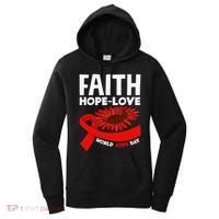 Faith Hopelove Hiv Aids Awareness World Aids Day Women's Hoodie thumb 0