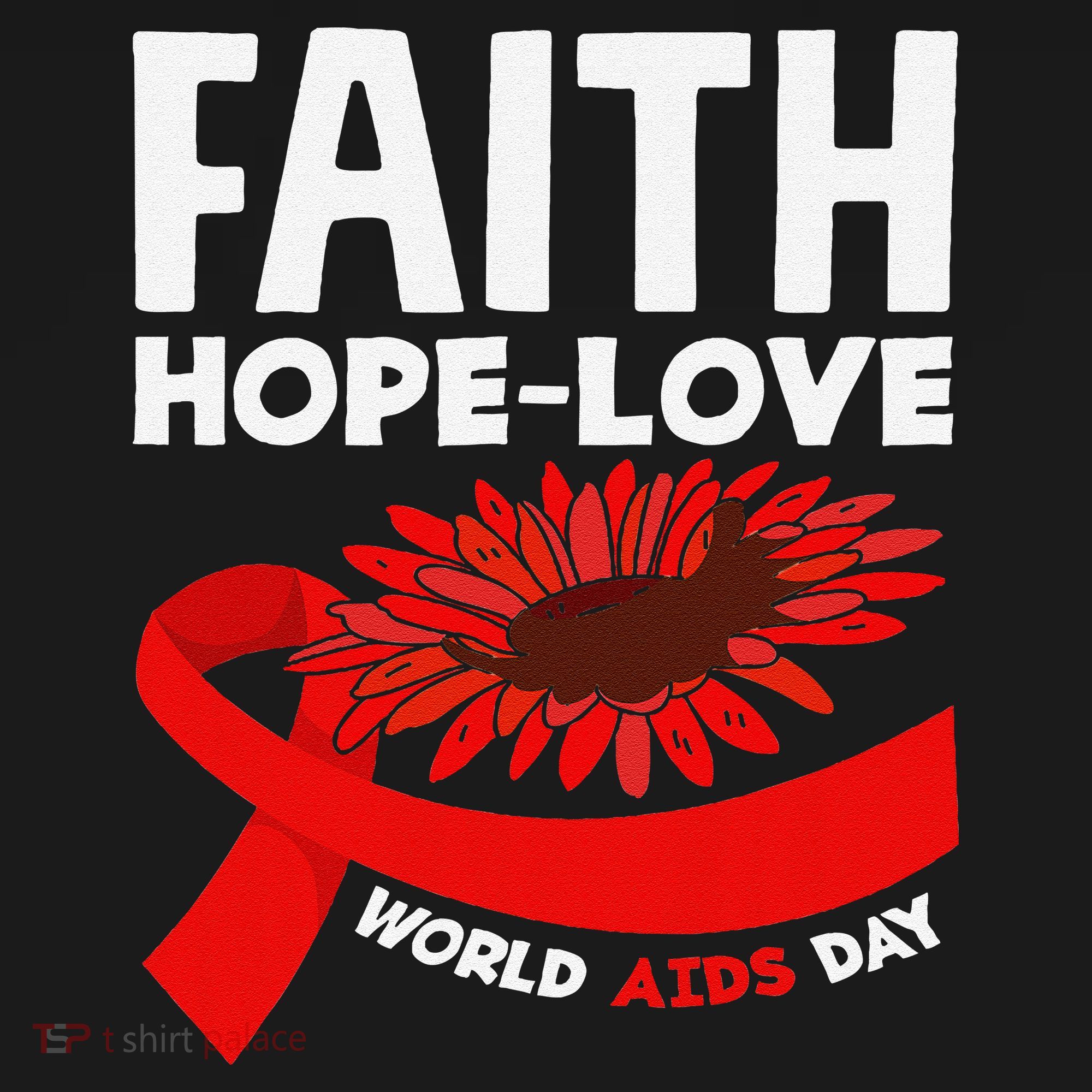 Faith Hopelove Hiv Aids Awareness World Aids Day Women's Tank Top