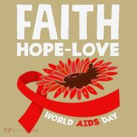 Faith Hopelove Hiv Aids Awareness World Aids Day T-Shirt thumb 7