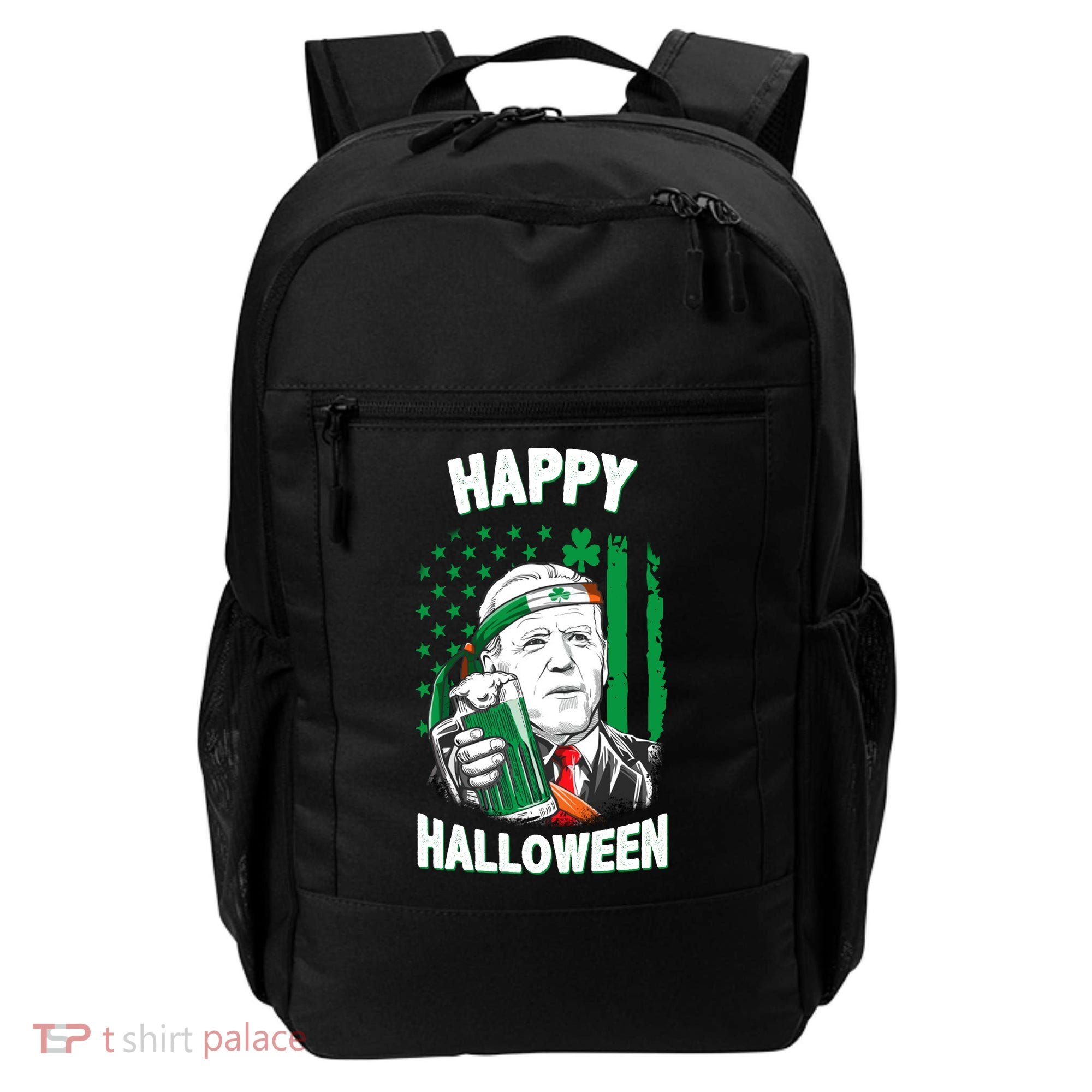 Funny Happy Halloween Joe Biden St Patrick's Day Backpack