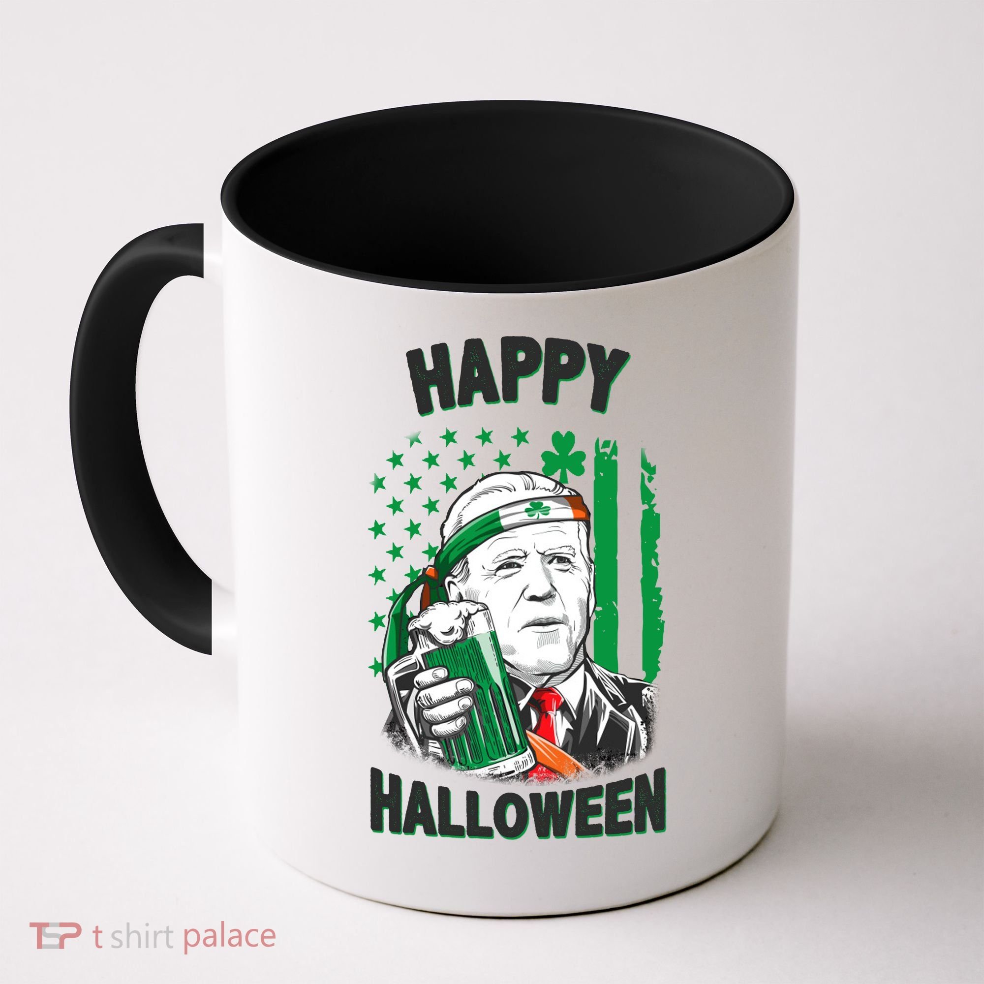 Funny Happy Halloween Joe Biden St Patrick's Day Coffee Mug