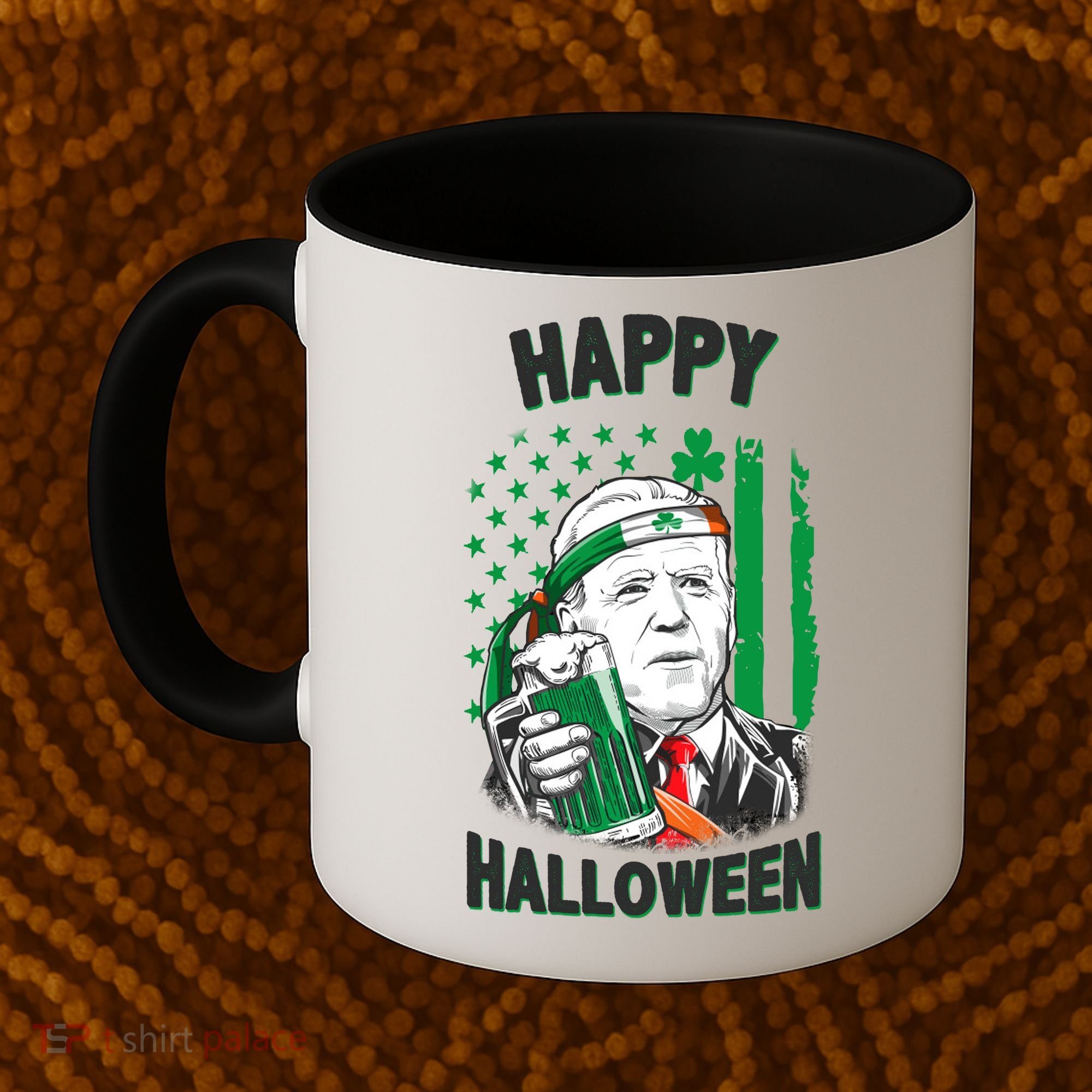 Funny Happy Halloween Joe Biden St Patrick's Day Coffee Mug