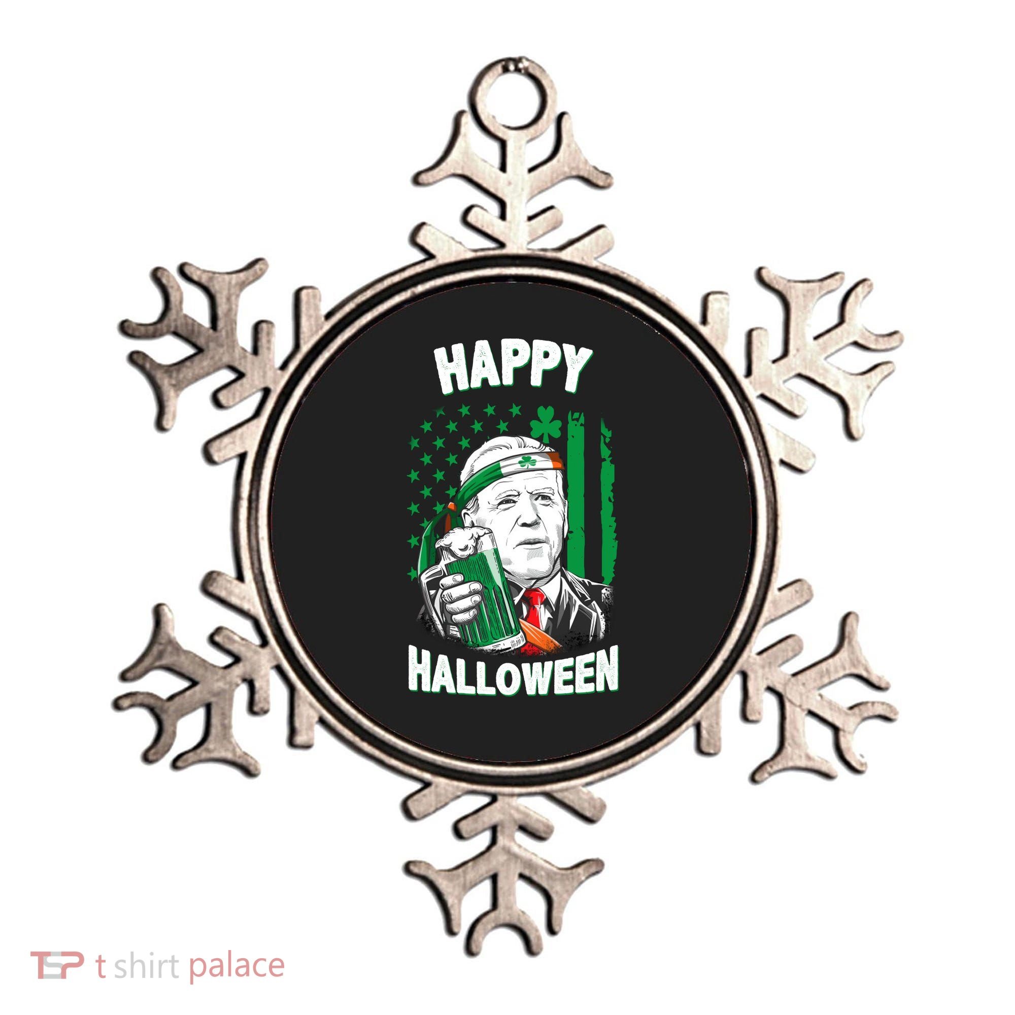Funny Happy Halloween Joe Biden St Patrick's Day Ornament