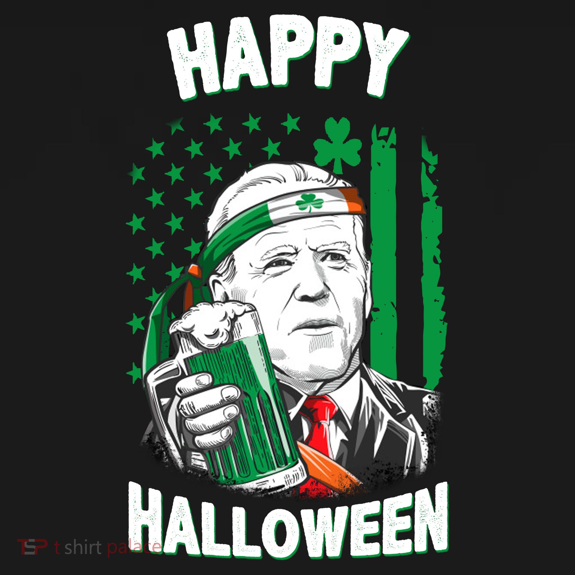 Funny Happy Halloween Joe Biden St Patrick's Day Ornament